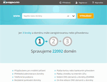 Tablet Screenshot of kvapem.cz
